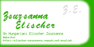 zsuzsanna elischer business card